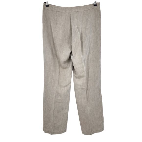 Eileen Fisher System Linen Blend Straight Leg Trouser Pants Size Medium - Picture 4 of 4